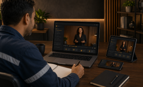 Profissional acompanhando aula on-line do ecossistema Connecta ON