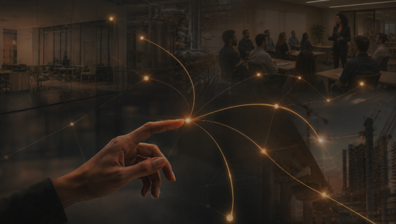 Rede de conexões entre pessoas e empresas atendidas pela Connecta